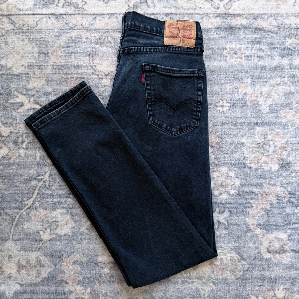 Levi's Men's Black Slim Straight Jeans 34 x 32 Preowned